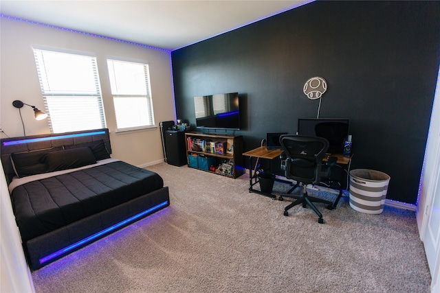 bedroom with carpet flooring