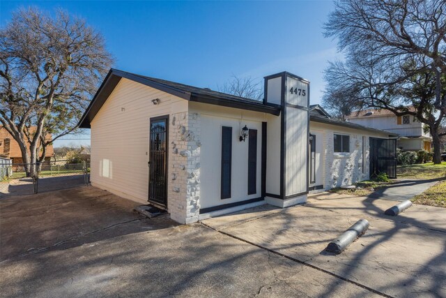 exterior space with a patio