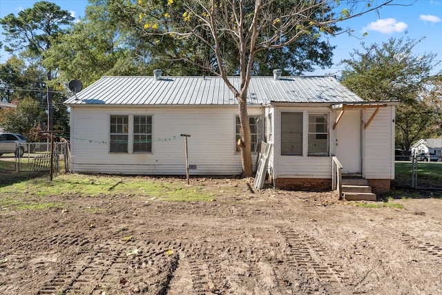 view of rear view of property