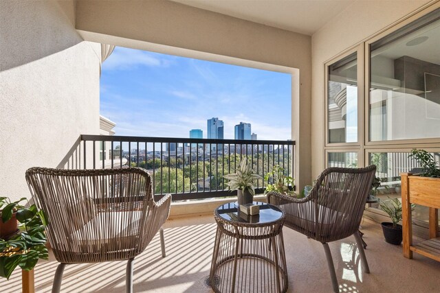 view of balcony