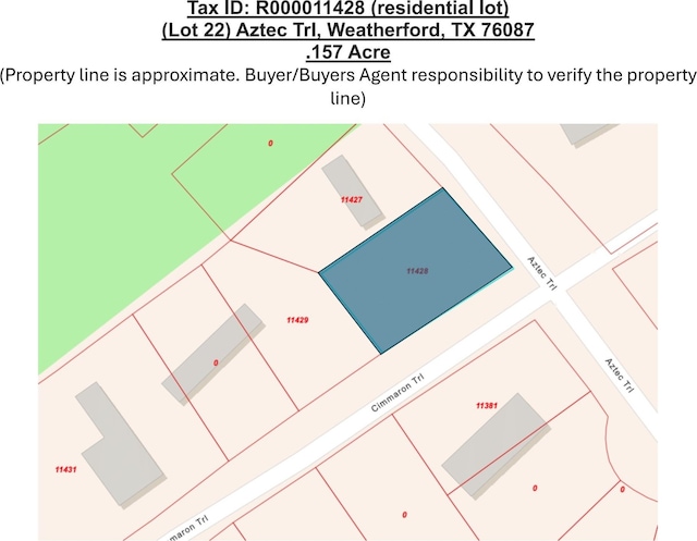 LOT22 Aztec Trl, Weatherford TX, 76087 land for sale