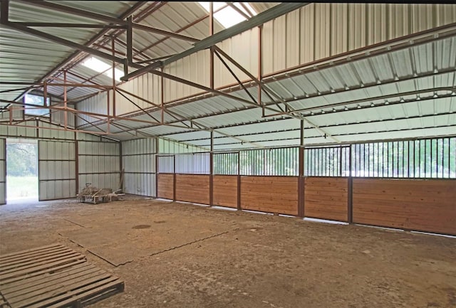 view of horse barn