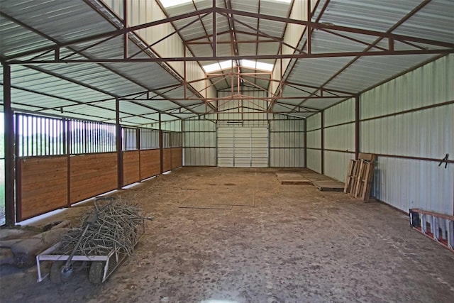 view of horse barn