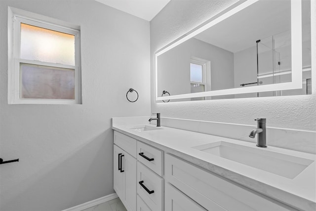 bathroom with vanity