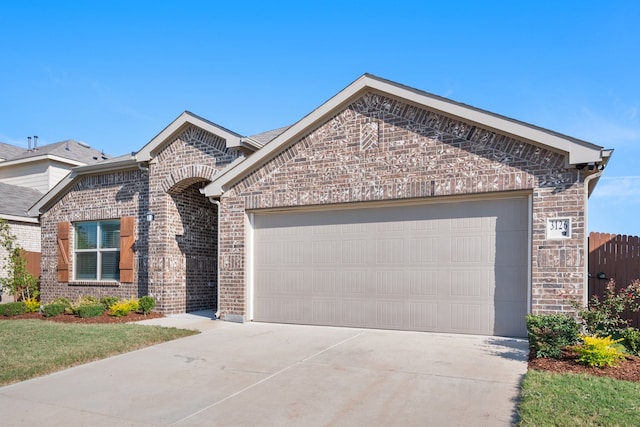 view of front of house featuring a garage