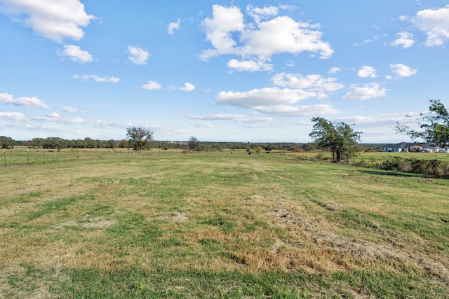 view of yard featuring a rural view