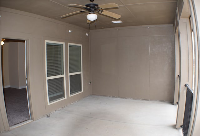 view of patio / terrace with ceiling fan