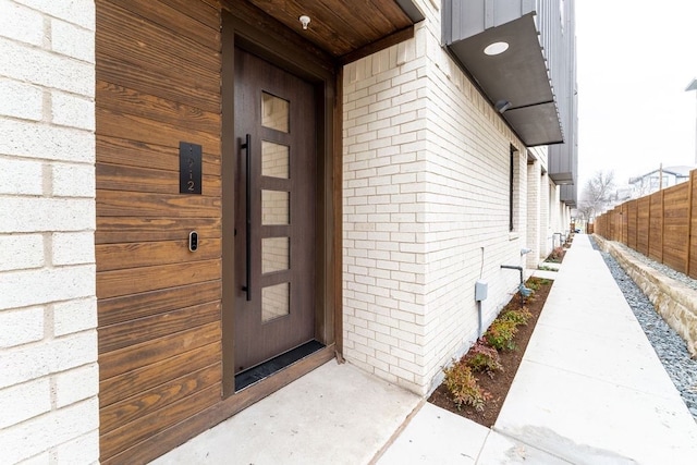 view of property entrance