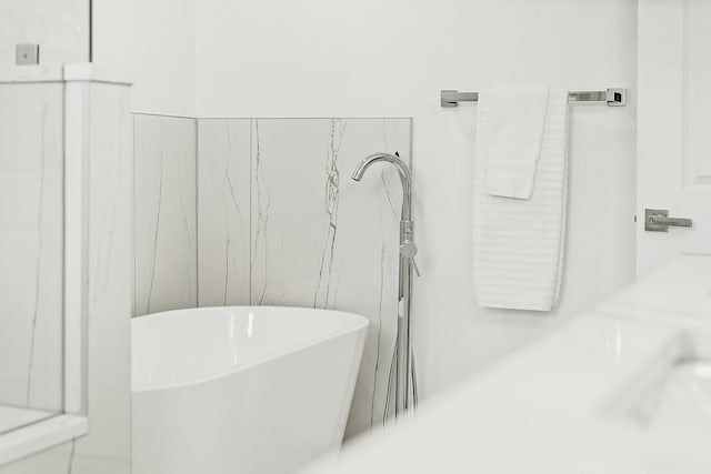 bathroom with a bathing tub