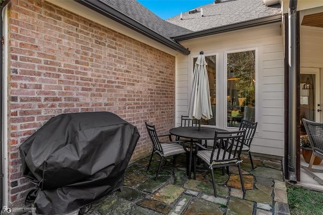 view of patio featuring area for grilling