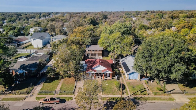 929 S Rosemont Ave, Dallas, TX 75208 - aerial view of residential area with a heavily wooded area