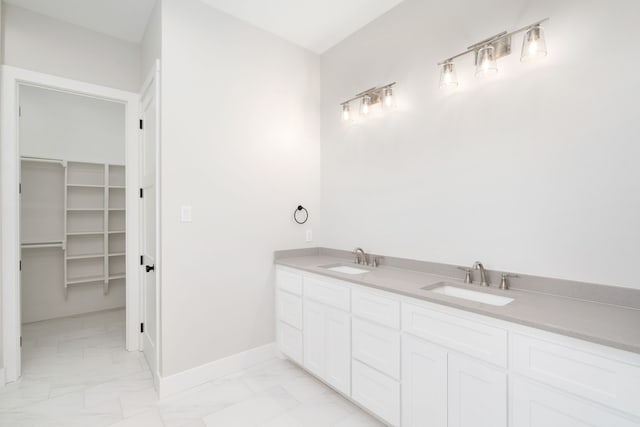 bathroom featuring vanity