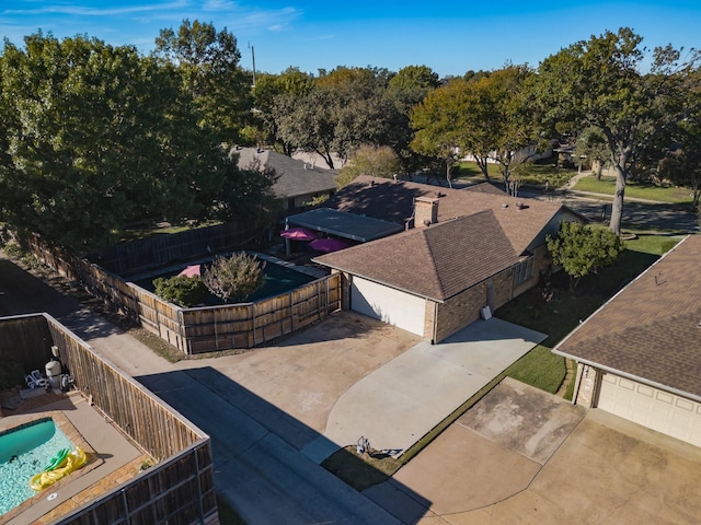 birds eye view of property