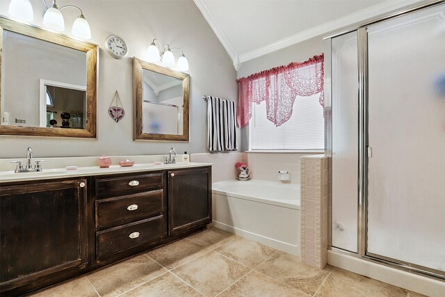 bathroom featuring crown molding, vanity, and toilet