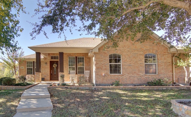 view of front of property featuring a porch