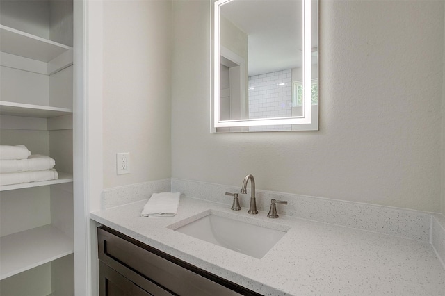 bathroom featuring vanity