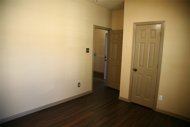 10133 Sanden, Mckinney, TX 75072 - empty room with baseboards and dark wood finished floors