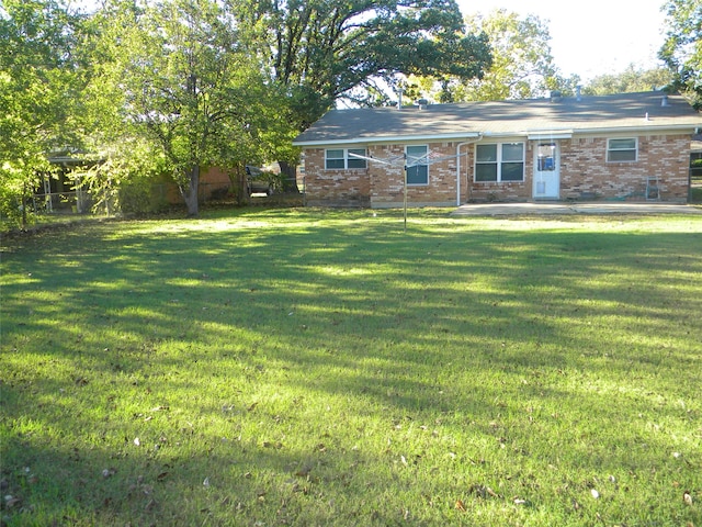 exterior space featuring a yard