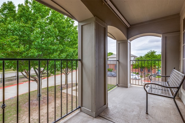 view of balcony