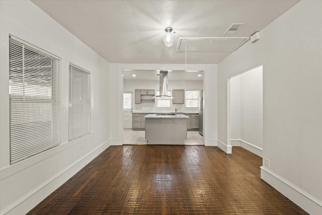 view of unfurnished living room