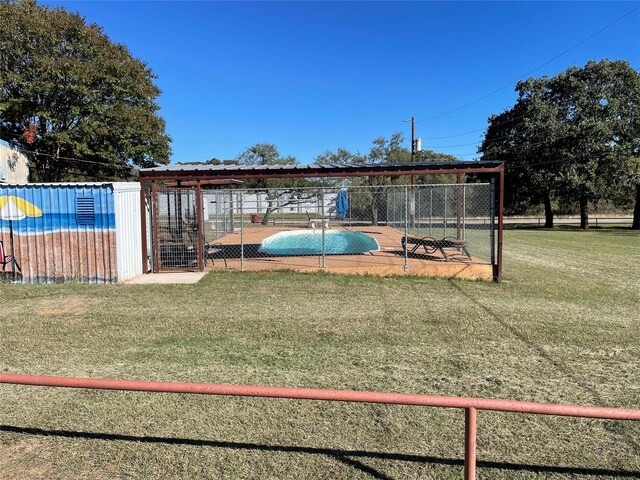 exterior space featuring a lawn