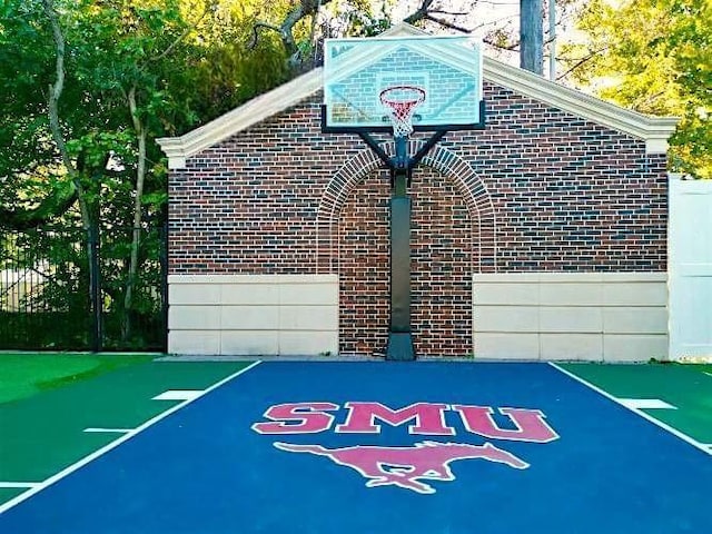 view of sport court