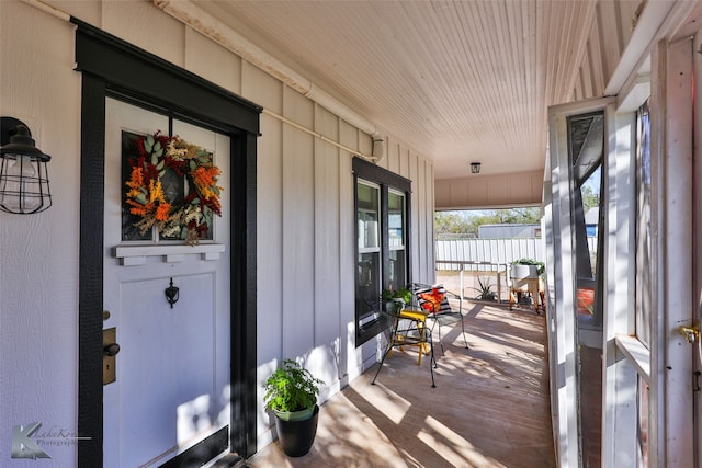 exterior space featuring covered porch