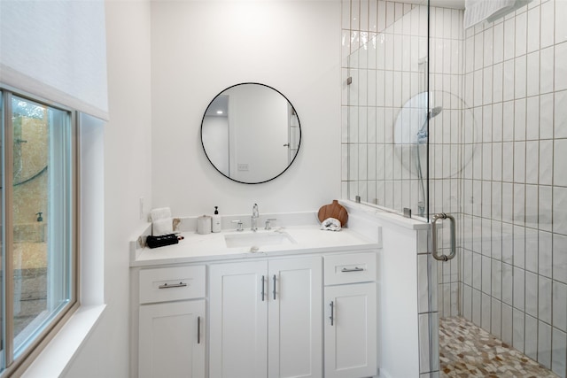 23502 Kate Ln, Arp, TX 75750 - full bathroom featuring a shower stall and vanity