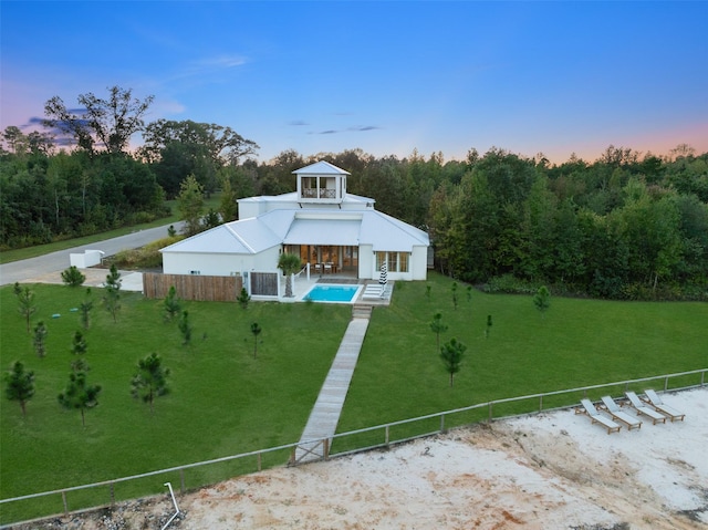 23502 Kate Ln, Arp, TX 75750 - view of front of house featuring covered porch and a view of trees