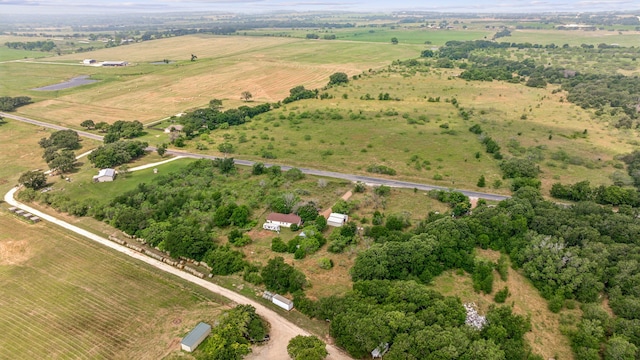 drone / aerial view featuring a rural view