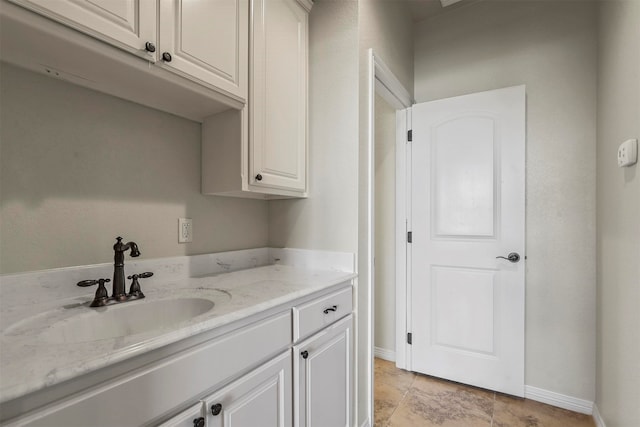 bathroom featuring vanity