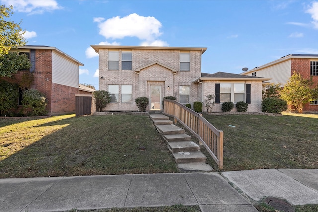 view of property with a front yard