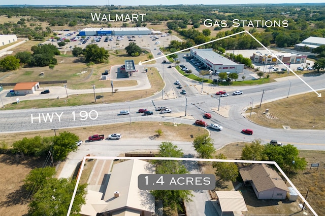 1707 E 4th St, Lampasas, TX 76550 - drone / aerial view