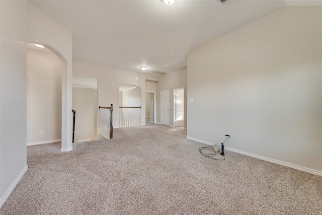 view of carpeted empty room