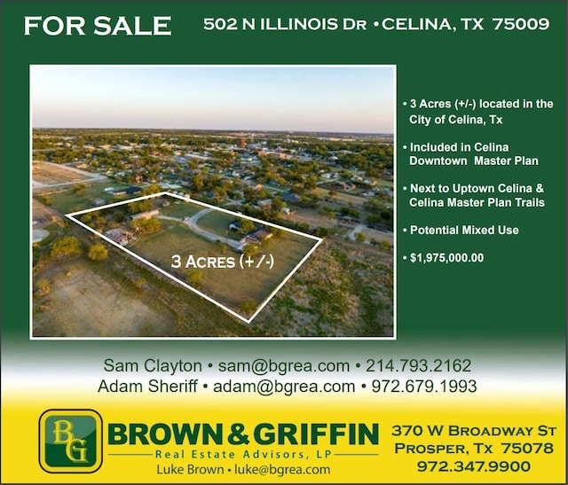 502 N Illinois St, Celina TX, 75009 land for sale