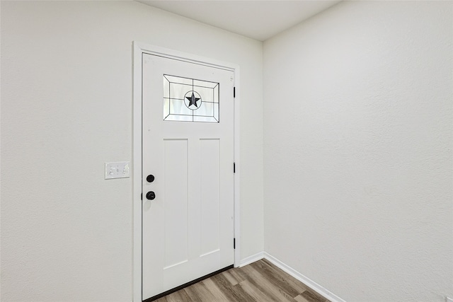 interior space featuring light wood-type flooring