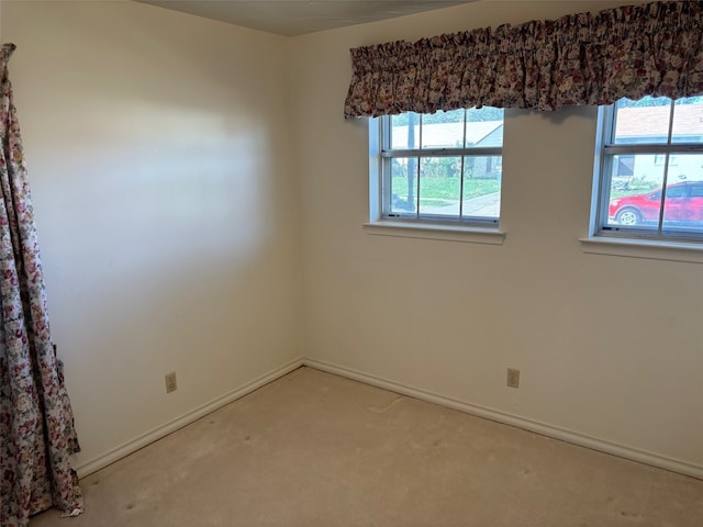 view of carpeted empty room