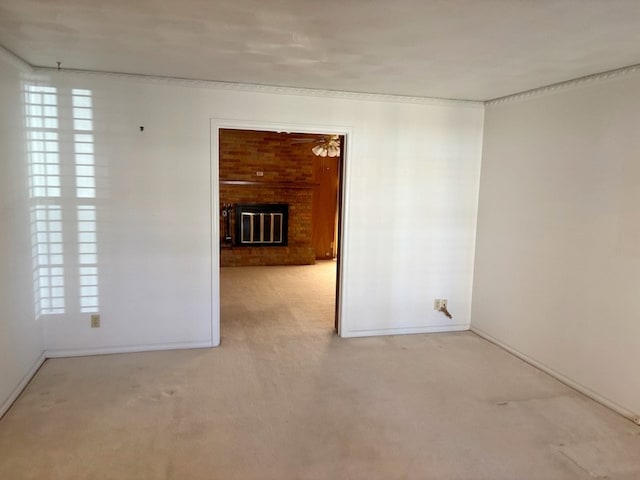 view of carpeted empty room