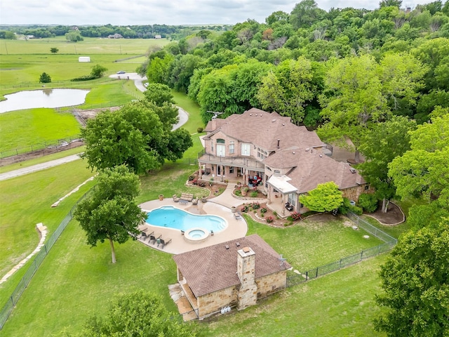 birds eye view of property