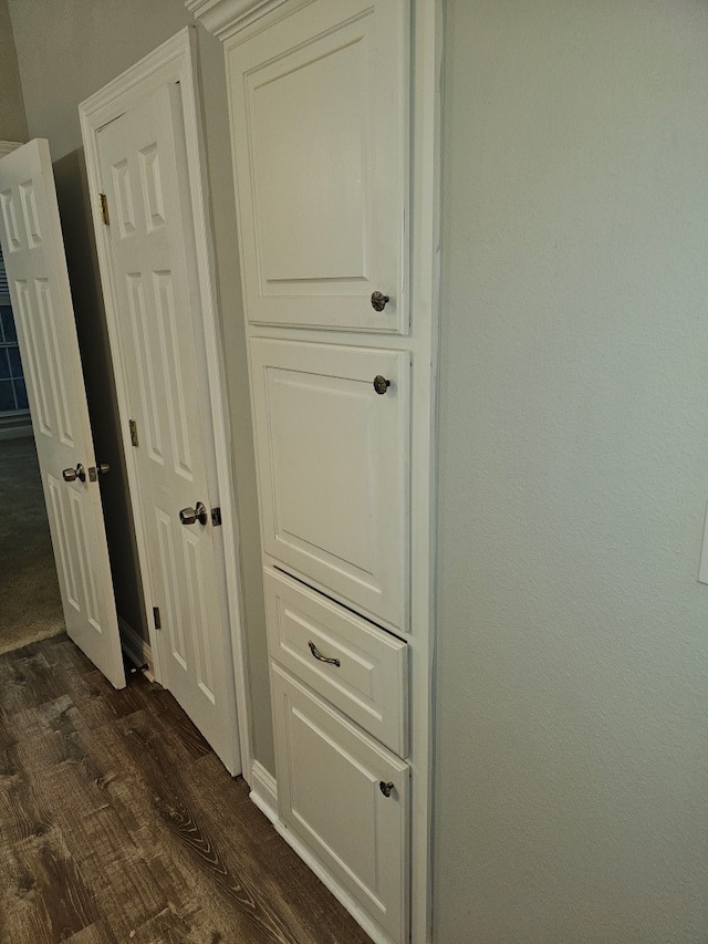 interior space with wood-type flooring