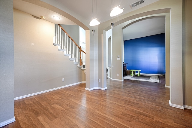 interior space featuring hardwood / wood-style flooring