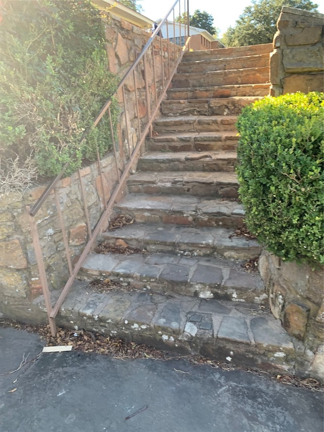 view of staircase