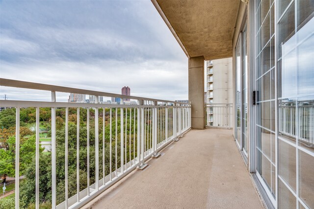 view of balcony