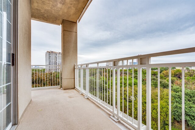 view of balcony