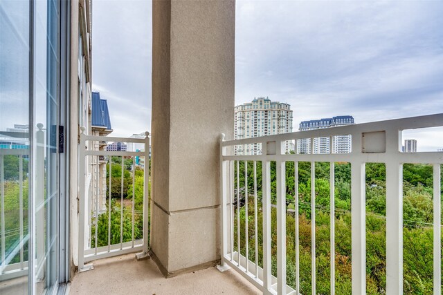 view of balcony