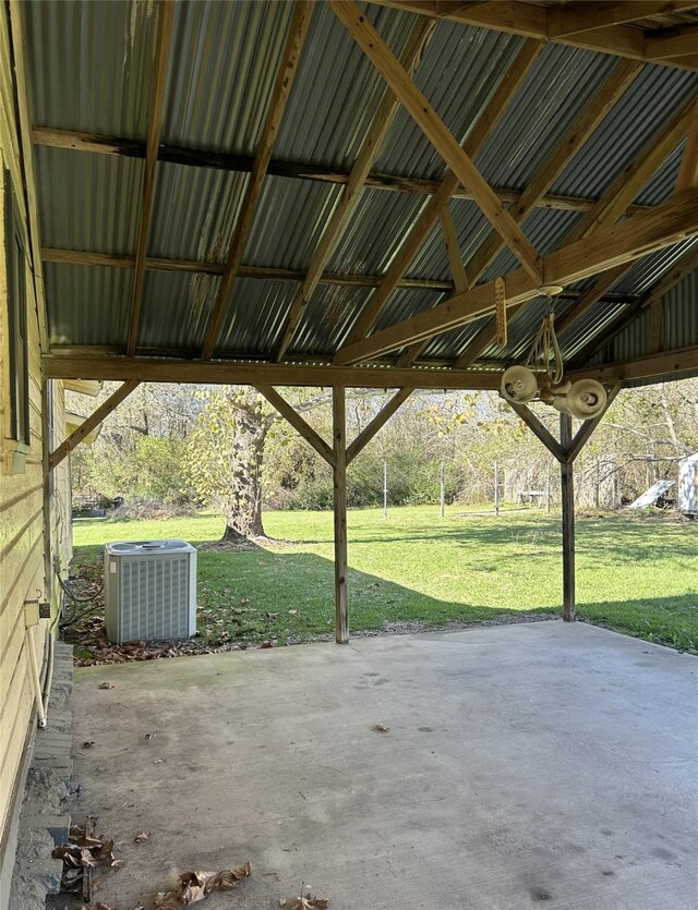 view of patio with cooling unit