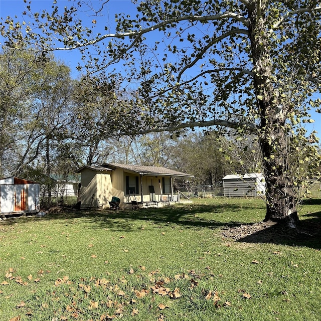 view of yard with a patio