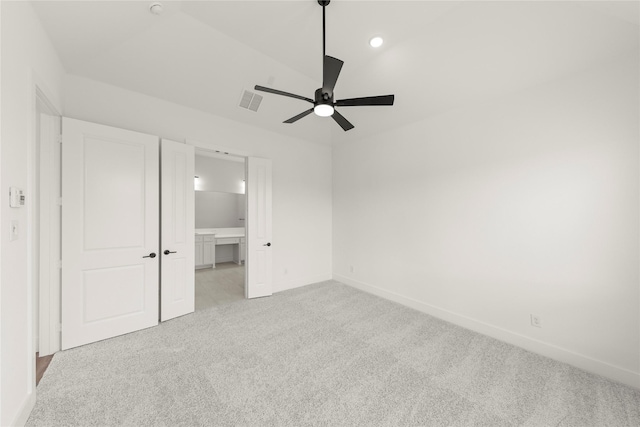 3100 Summer Rain Ln, Anna, TX 75409 - unfurnished bedroom with light colored carpet and ceiling fan