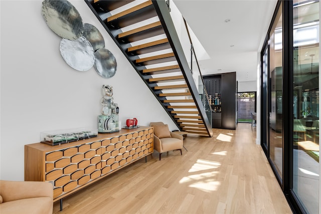 interior space featuring light hardwood / wood-style floors