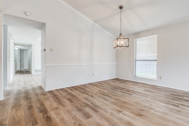 unfurnished room featuring light hardwood / wood-style flooring